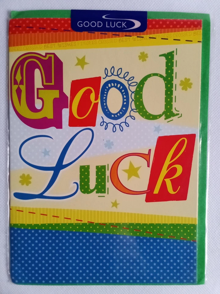 CARTE DE VOEUX BONNE CHANCE / GREETING CARD GOOD LUCK - Photo 1/2