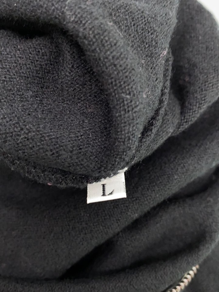 ESTNATION Knit Sweater (Lightweight) Large Wool Black ALPHA STUDIO ...