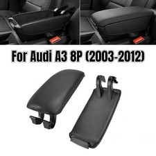 Leather Armrest Cover Replacement Center Console Lid for Audi A3 8P 2003 - 2012