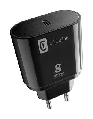 CellularLine Super Fast Charger Kit PD 25W, USB Type-C, schwarz #12585539