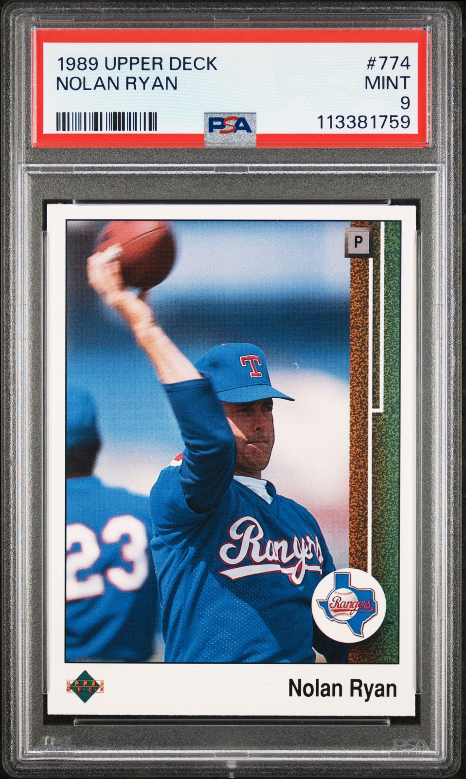 1989 UD #774 NOLAN RYAN PSA 9