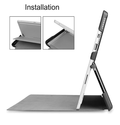 Tablet Hülle für Microsoft Surface Pro 4/5/6/7 12,3" Ultra Slim Rot Kunstleder - Bild 5 von 7