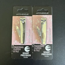2x JAPONESQUE Finger Nail Clipper - Sharp Precision Blades - NEW & Sealed