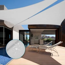 Outdoor Sun Shade Sail Right Triangle Waterproof Yard Pool Canopy Shelter Cover
