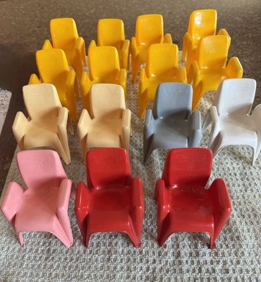Rare VNTG (4-$8)Barbie Size-Integra Sebel  Model Arm Chairs Various Colors 4 