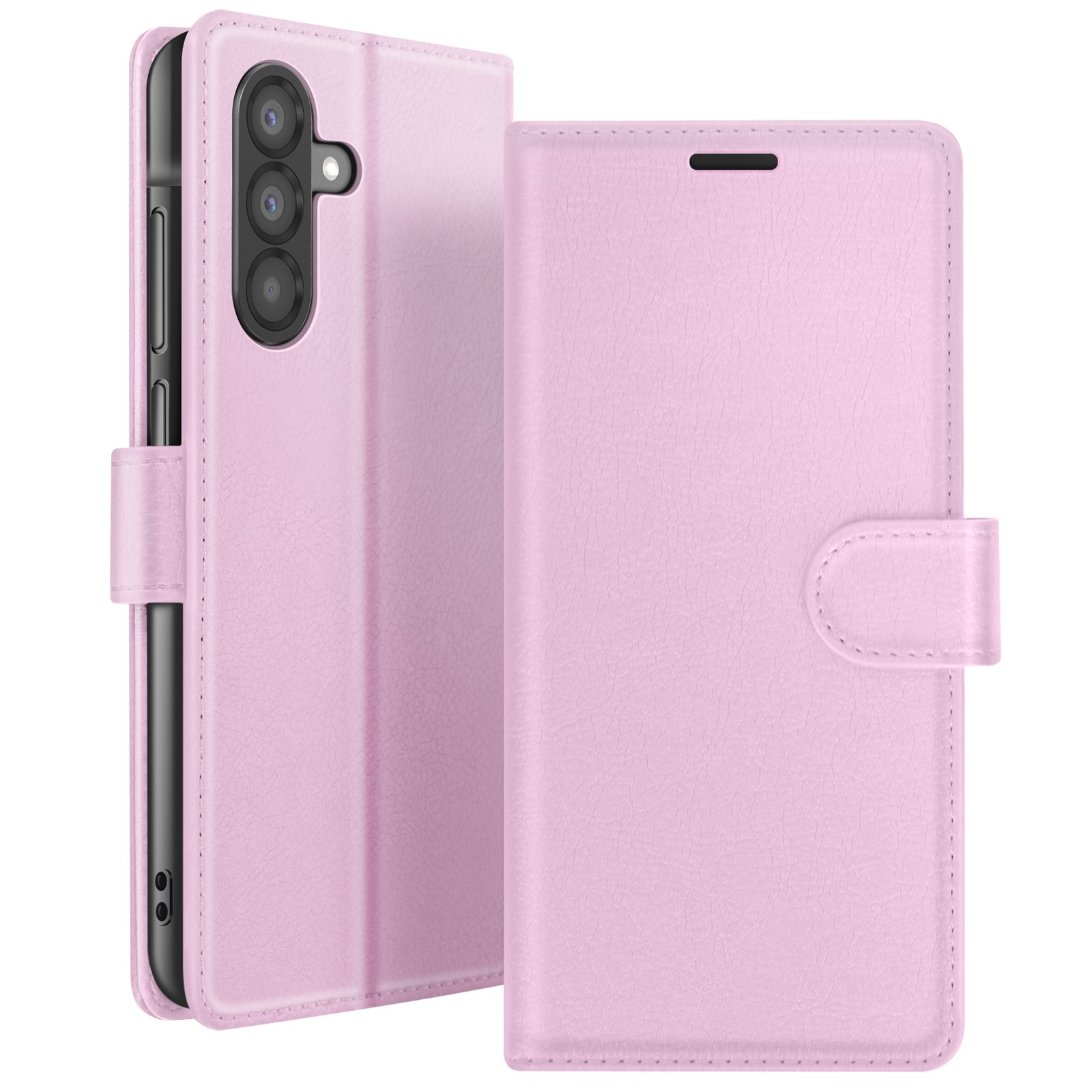 Étui Galaxy A37 Rose Portefeuille avec Languette Magnétique et Protection Intégrale