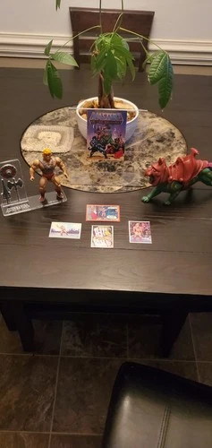 MOTU HE MAN 1981 82 BATTLE CAT  VINTAGE ORIGINAL COMPLETE SET W/ STANDS