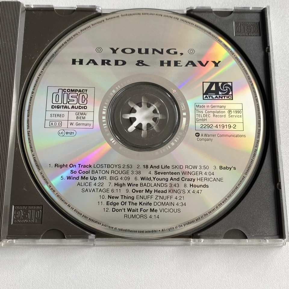 CD Young Hard & Heavy 12 Songs Badlands Skid Row Winger Mr Big King‘s X Savatage - Bild 3 von 4
