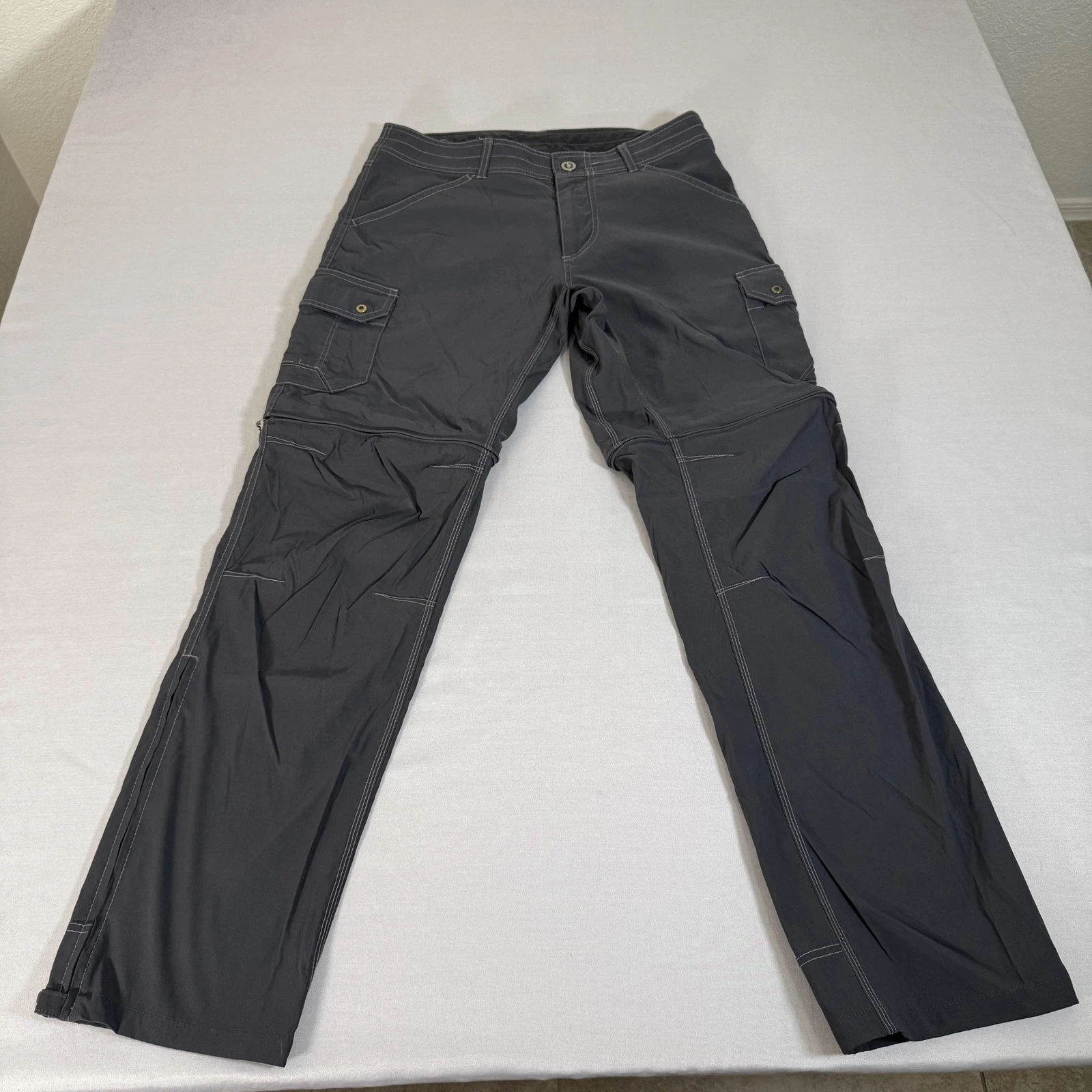 Kuhl Pants Mens 32x32 Gray Renegade Convertible Stealth Hiking Lightweight Hike