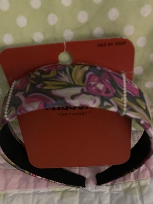 NEW MISSONI for Target Purple Floral Satin Headband