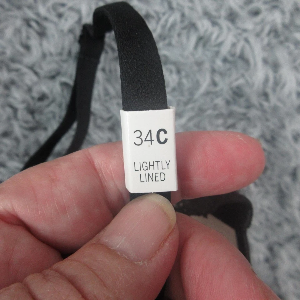 Sujetador ROSA Victoria's Secret Mujer 34C Negro Ligeramente Forrado Balconette Encaje Nuevo con Etiquetas Foto 4 de 4