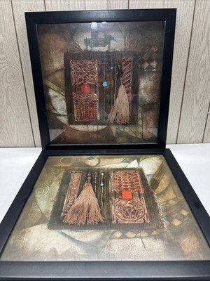 Kessler Framed Canvas Artwork Copper Ages VIII Set (2) Two