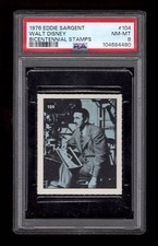 PSA 8 WALT DISNEY 1976 Eddie Sargent Card #104 2nd HIGHEST EVER GRADED 1/1