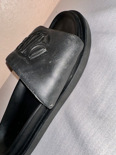 Christian Dior Sandals Slippers Made In Italy 100% Calfskin Leather Size 44 - Picture 12 of 19