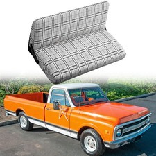 Car Truck Front Bench Seat Cover Gray Saddle For Chevy C10 C20 K10 K20 1961-1986