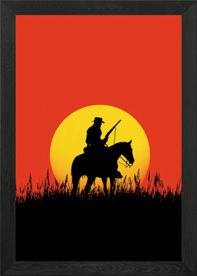 Red Dead RDR 2 gerahmtes Wandbild Poster Leinwanddruck Bild