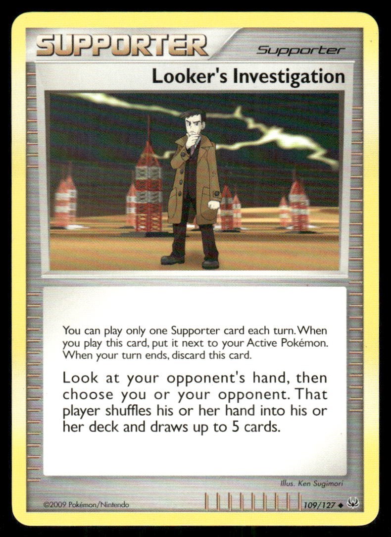 Pokemon Tcg Looker's Investigation #109 Pokemon Platinum LP