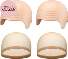 4Pcs Halloween Latex Bald Caps Costume