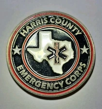 Harris County Emergency Corps EMS Challenge Coin Collectible Gift