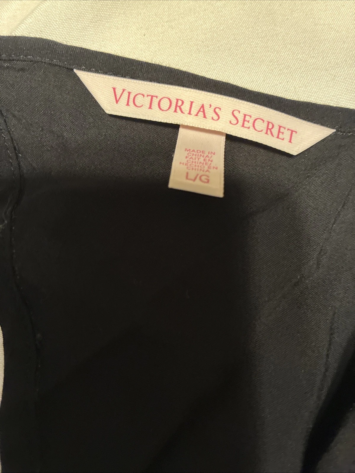UNDERCOVER victorias secret tinta unita nero spiaggia bikini costume da bagno copricostume vestito maglia mini L