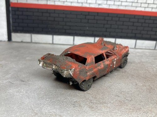 1/64 Scale 3D Printed Wrecked Cadillac Demolition Derby Car For Diecast Diorama - Picture 4 of 15