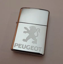 Peugeot Accessory Vintage Zippo Advertising Lighter, circa 2007, Unstruck
