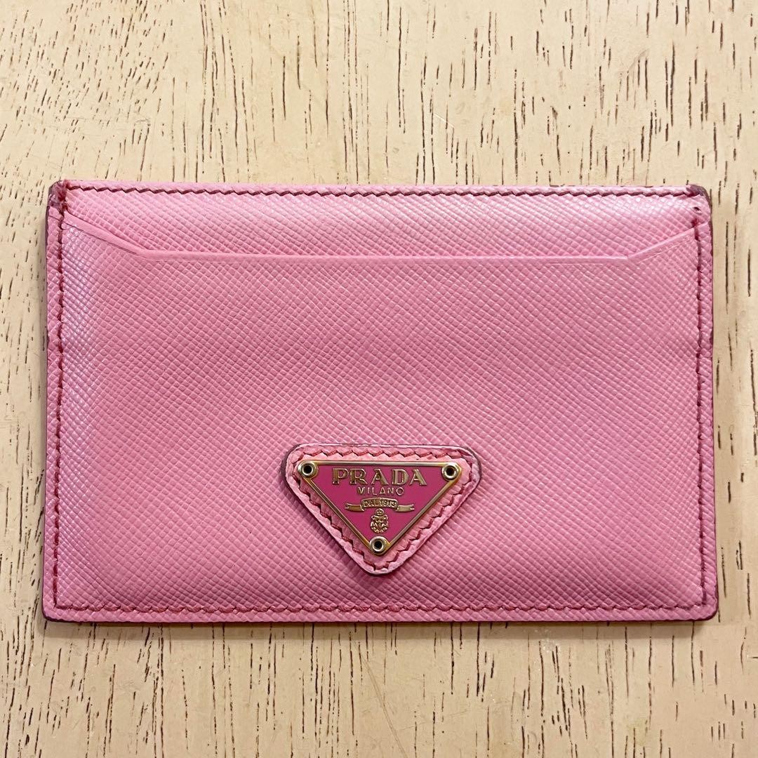 Prada Pink Card Case Leather -Like with Minor Wear thumbnail 3