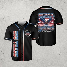 America 250th Anniversary Baseball Jersey 1776 2026 We The People 250 Years of F