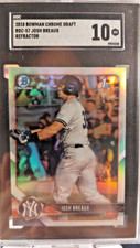 Josh Breaux 2018 Bowman Draft - Chrome Draft Pick #BDC-57 Refractor SGC 10