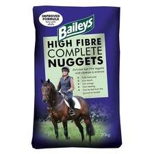 Baileys High Fibre Complete Nuggets 20kg - HORSE & PONY FOOD 1.42 per kilo
