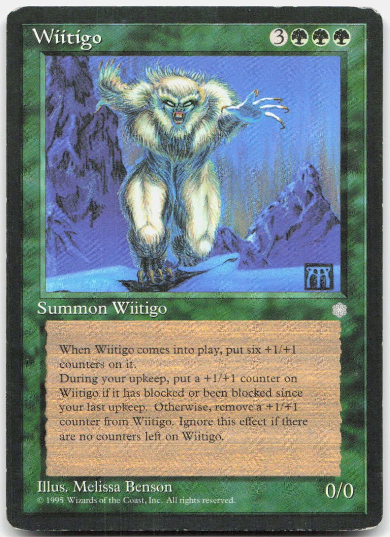 Wiitigo Moderately Played Ice Age Rare Magic: The Gathering