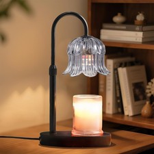 Candle Warmer Lamp with Timer: Adjustable Dimmable Height Adjustable - Flower...