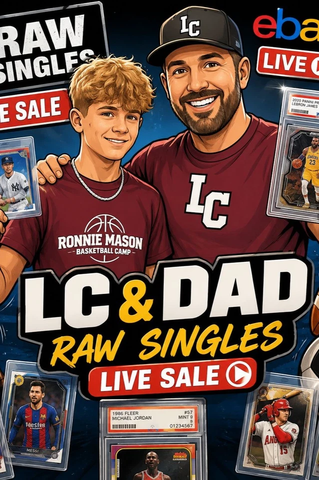 Raw Singles with LC and Dad- Baseball/Basketball/Football/Soccer