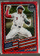 2026 USA Baseball Stars and Stripes Prizm Prizms Red Power Chase Fuller /149