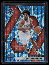 2024-25 Panini Mosaic #165 Scoot Henderson Blue Reactive Mosaic Prizm