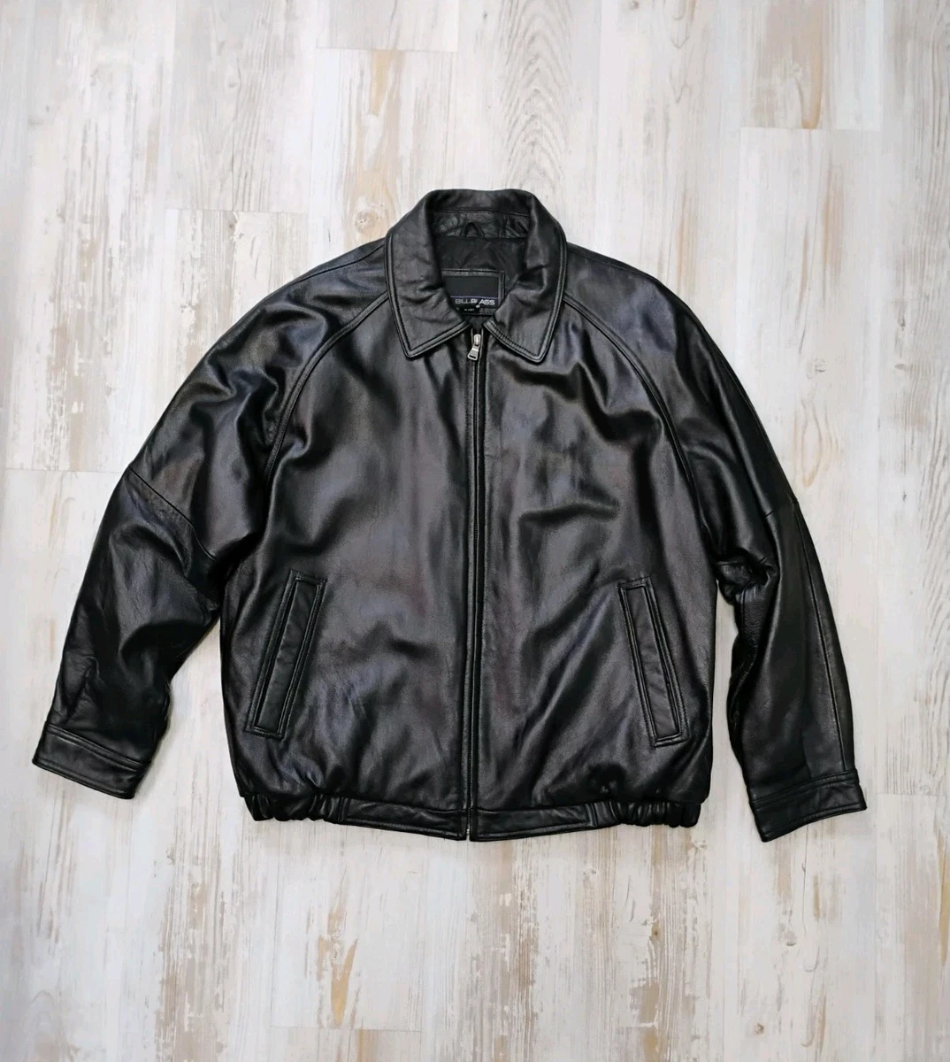 Bill Blass Leather Outer Shell Black Coats, Jackets & Vests for