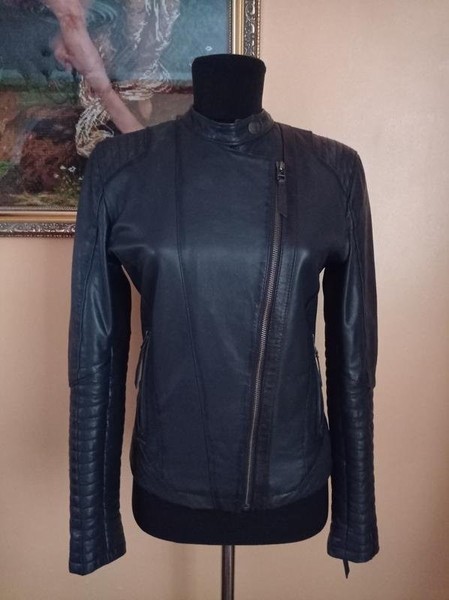 Women Pepe Jeans Jacket Black Leather S