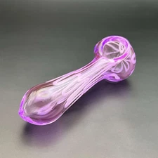 Purple Glass Pipe 4-5" Tobacco Smoking Bowl (Second Quality)