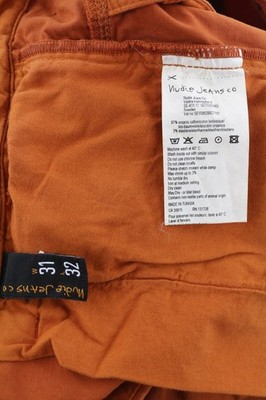 NUDIE JEANS Khaki Slim Men's W31/L32 Organic Warm Orange Chino Zip