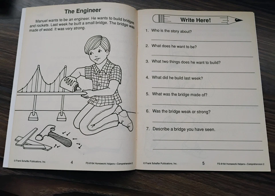 Homework Helpers Grade 2 Workbooks Reading Comprehension And Grammar Review - Image 2 of 3