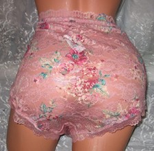 NWT SZ 4 TORRID SIMPLY LACE GORGEOUS BRIDAL ROSE MID RISE FLORAL BRIEF PANTY 