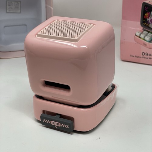 Divoom Ditoo-PRO Retro Pixel Art PINK Bluetooth Portable Speaker New Open Box - Picture 7 of 19