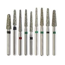 Dental Diamond Burs High Speed Round End Taper FG Friction Grip Burs 850 856