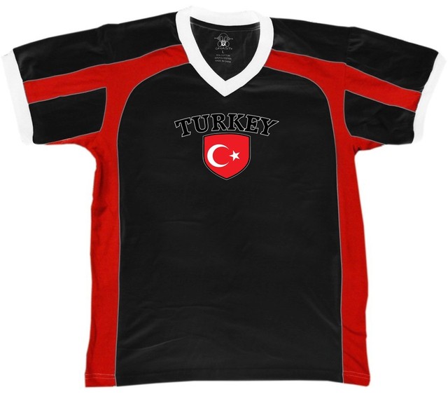 Turkey Flag Crest Turkish Turkiye National Country Pride Retro Sport T
