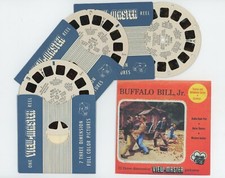 Buffalo Bill Jr. 1955 View-Master Reels 965-ABC with Copy of Front Envelope