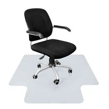 1/2/4/6X Office Chair Floor Mat Studded Back Lip for Pile Carpet PVC Multi-Size