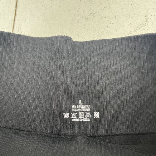 SHEIN Black Ribbed Seamless Leggings Women’s Size Large New - Bild 2 von 6