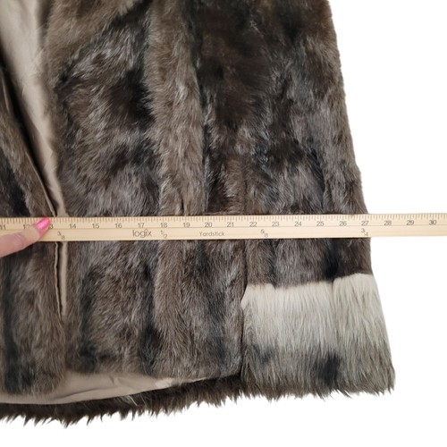 Vintage Regina Glenara Brown Faux Fur Stole Cape 60s Luxurious Timeless - Picture 11 of 12