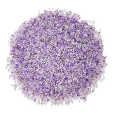 Tumbled Amethyst Clear Quartz Crystal Chips Bulk, Tiny Stone Tumbles for Candles
