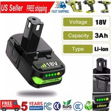 18 Volt P102 3.5Ah Lithium Battery Replace For Ryobi 18V P108 P107 P103 ONE Plus